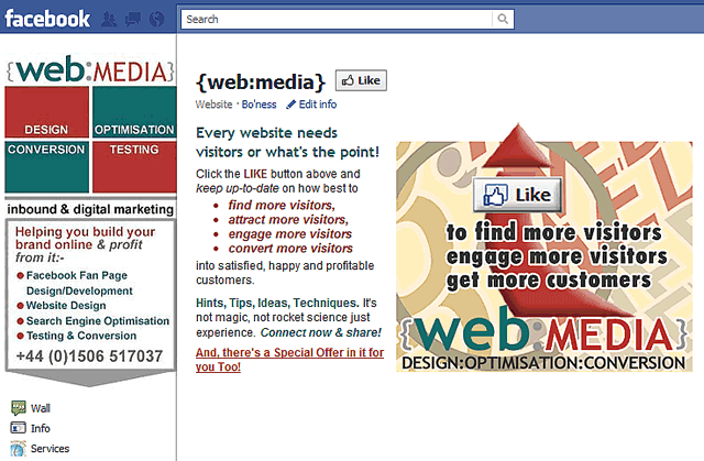 WebMedia Non-fan Page
